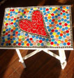 Heart table 1 mosaic