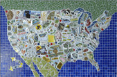 Pernilla's Map mosaic