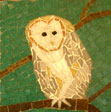 barn owl mosaic