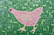 Pink Chicken mosaic