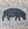 Hippo mosaic