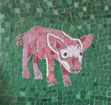 Pink Piglet mosaic