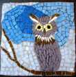 screech owl mosaic